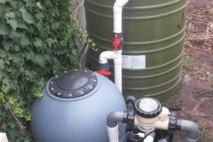 Pool backwash tank Abbotsleigh