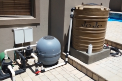Pool backwash tank Milkwood-Cr