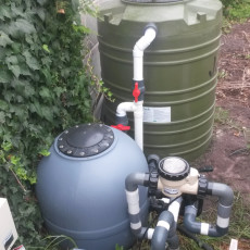 What to do with pool backwash water